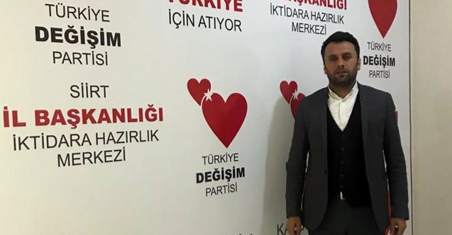 Türkiye Değişim Partisi Siirt İl Başkanlığı İktidara Hazırlık Merkezini Kuruyor