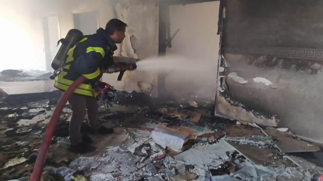 Siirt’te Asema Hastanesi Ve Üç Evde Yangın Çıktı