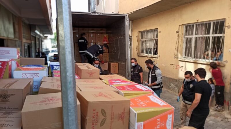 Siirt’te düzenlenen operasyonunda 4 milyon makaron olarak adlandırılan filtreli sigara