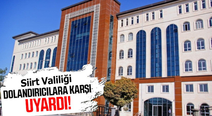 Siirt Valiliğinden yapılan yazılı