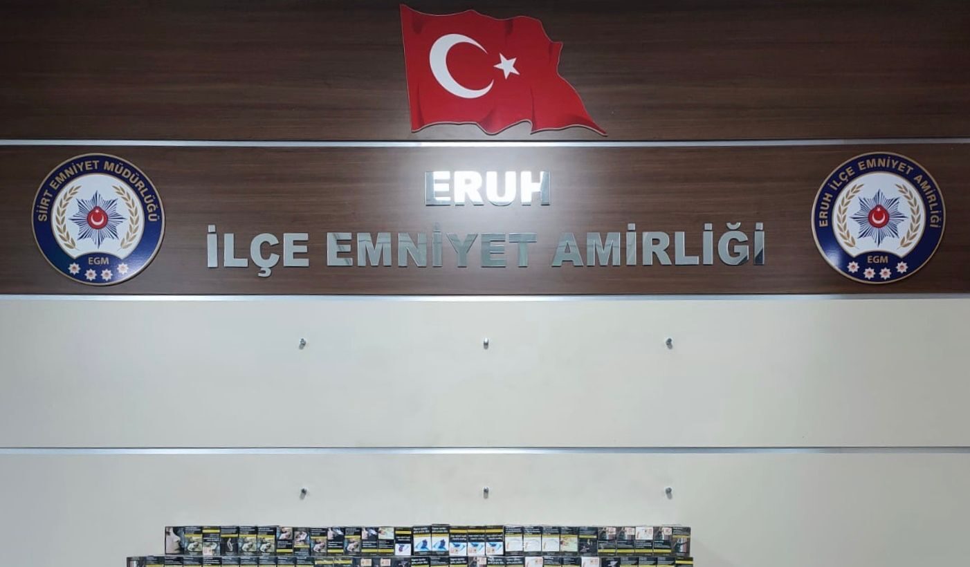 Eruh ilçe Emniyet Amirliği görevlilerince bir araçta yapılan aramada; Değişik