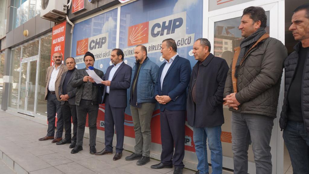 CHP il başkanlığı tarafından