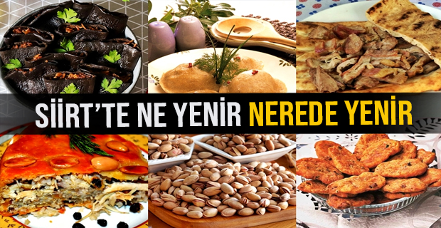Siirt yemek kültürü Siirt kültürüne özgü yemekler araştırma kapsamındaki metinlerde ara ara geçmektedir.