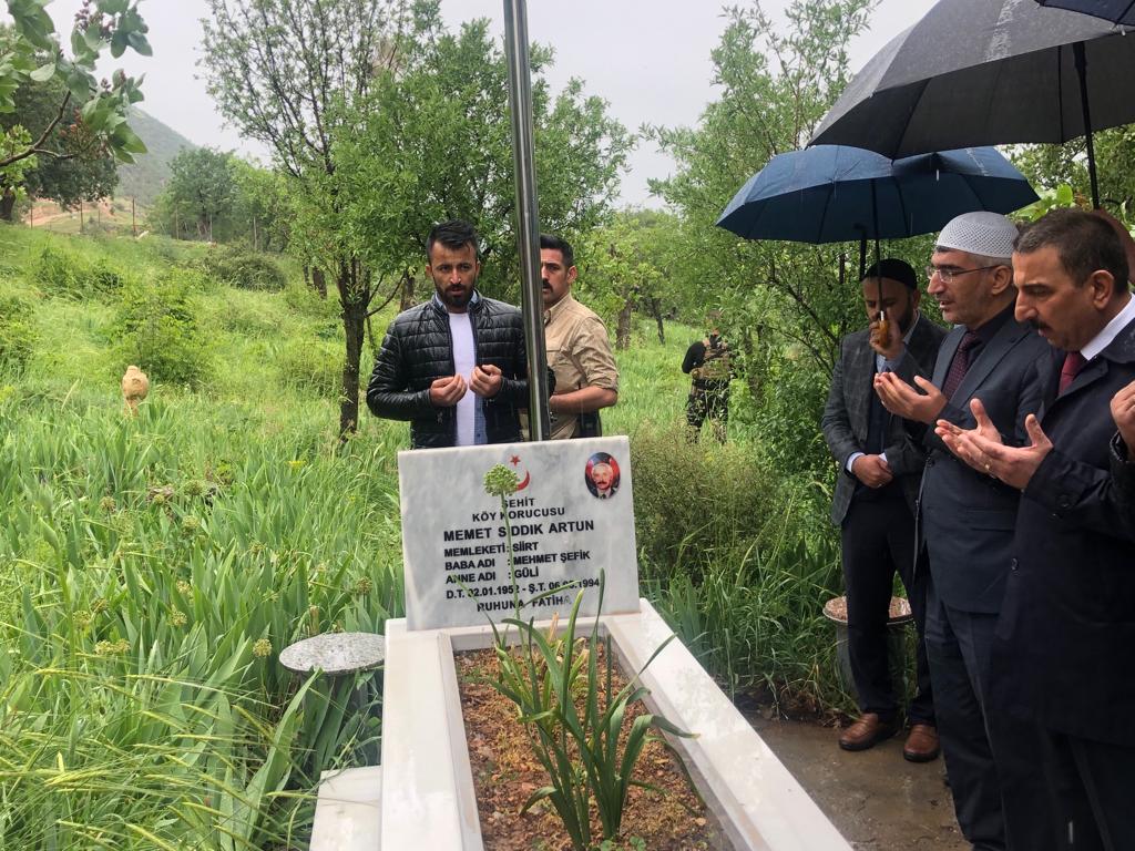 Sağırsu Şehidi Mezarı Başında Anıldı Merkez ilçeye bağlı Sağırsu Köyü şehidi Mehmet Sıddık Artun şehit