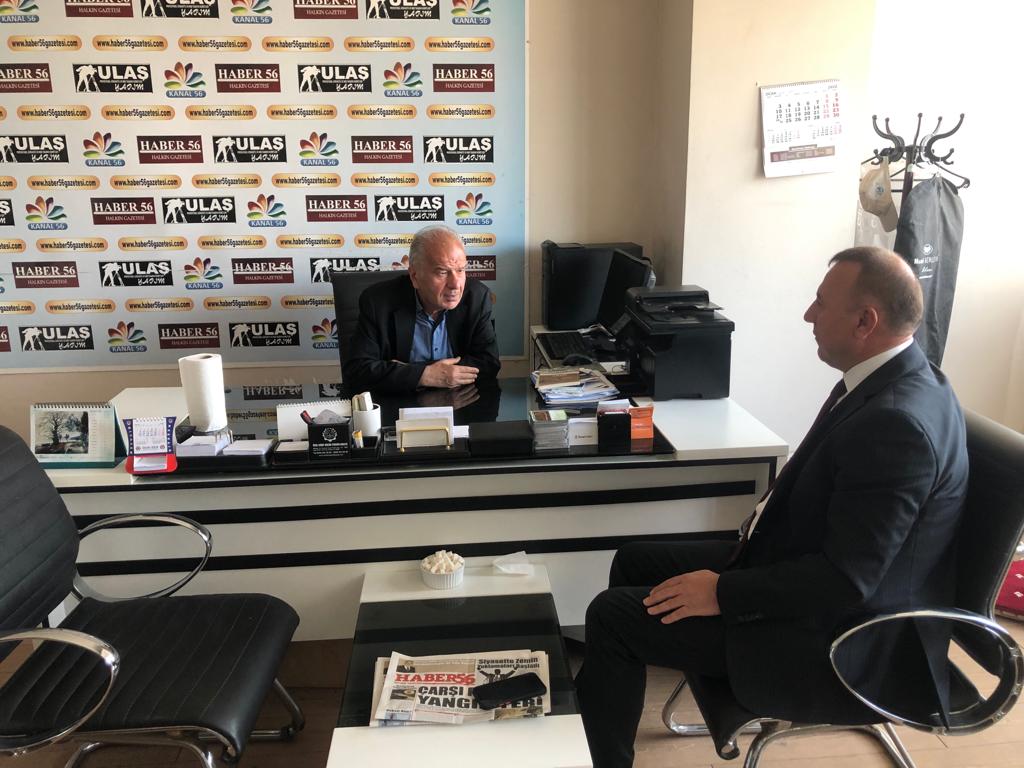 Karaatay’dan Kuruluşumuza Ziyaret Siirt’in en büyük ilçesi Kurtalanın eski belediye başkanı Nevzat Karaatay