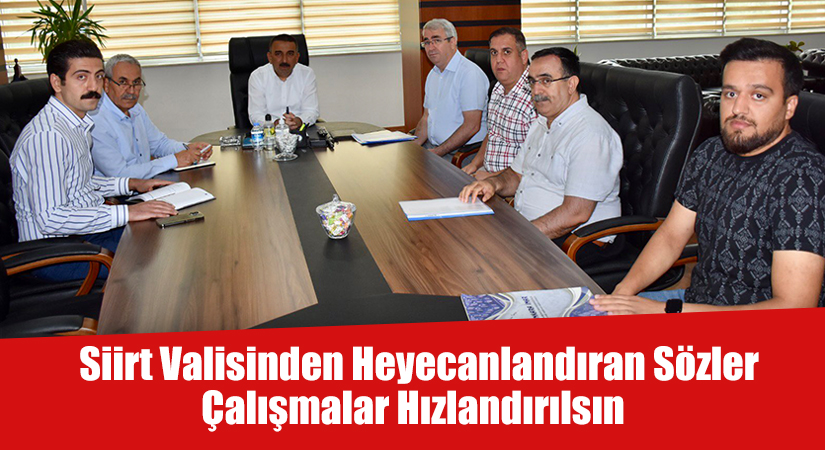 Siirt’te yapımı planlanan kentsel dönüşüm projesi ile ilgili değerlendirme toplantısı