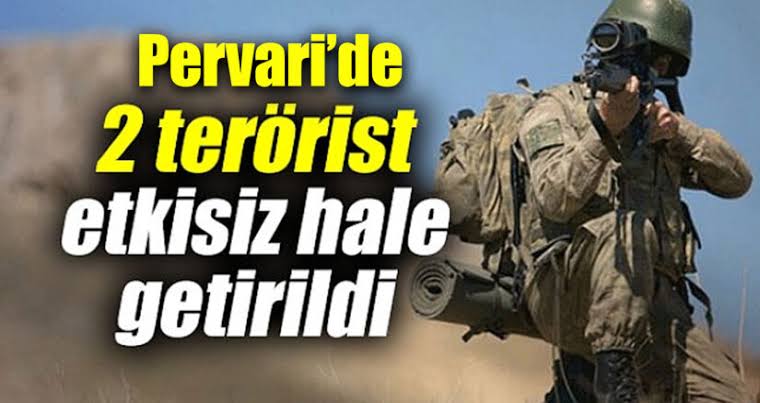 İçişleri Bakanlığı Eren Abluka-27 Operasyonu kapsamında Siirt’in Pervari ilçesinde 2 teröristin