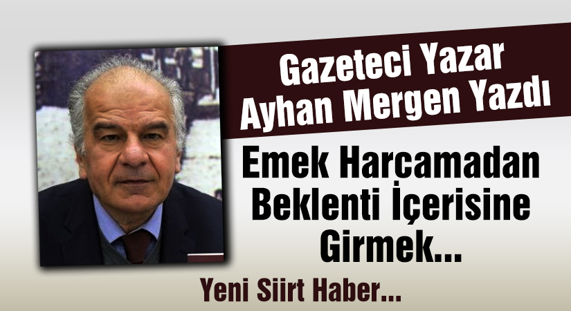 Gazeteci Yazar Ayhan Mergen