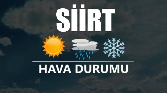 25 Ekim Salı Siirt Hava Durumu