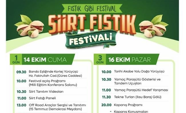 Siirt Fıstık Festivali Start Aldı