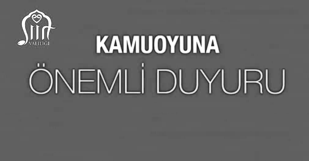 Siirt Valiliğinden yapılan son dakika duyuruda, Bartın’daki Türkiye Taşkömürü Kurumu