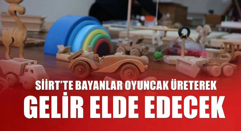 Siirt’te Bayanlar Oyuncak Üreterek Gelir Elde Edecek