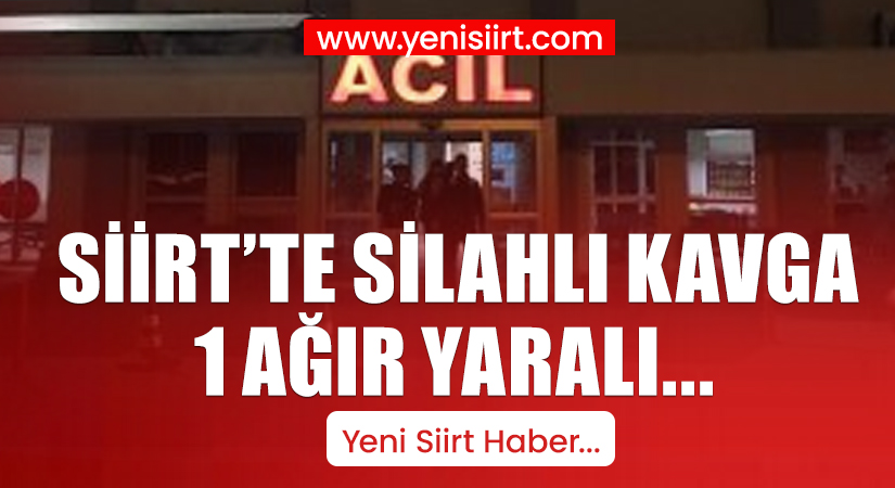 Siirt’te yaşanan silahlı kavgada