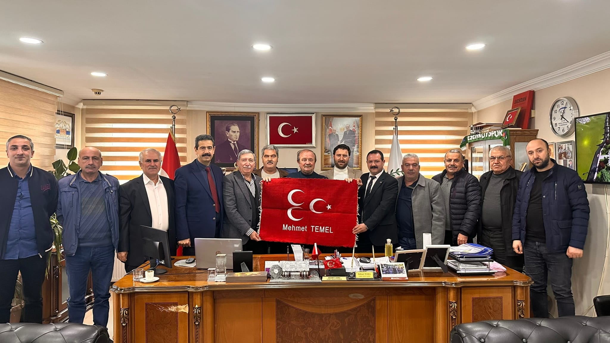 Siirt Derneği Üyelerinden Esenköy Belediye Başkanı Temel’e Ziyaret