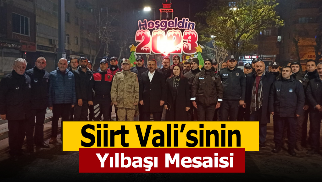 Siirt Valisi ve Belediye Başkan Vekili Osman Hacıbektaşoğlu’nun Yılbaşı Mesaisi