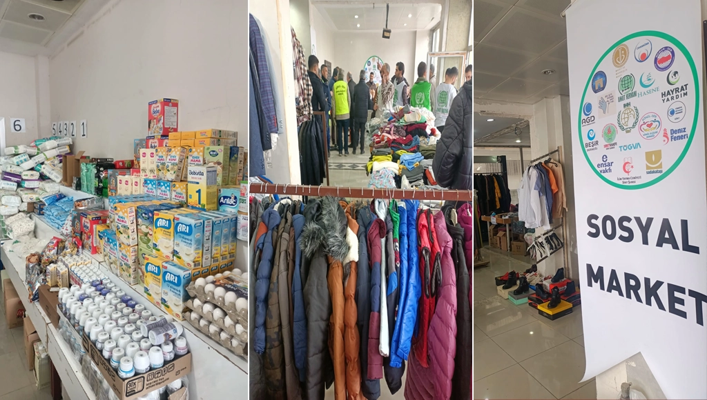 Siirt’te Misafir Edilen Depremzedeler İçin Kurulan “Sosyal Market” İhtiyaç Sahiplerini Bekliyor