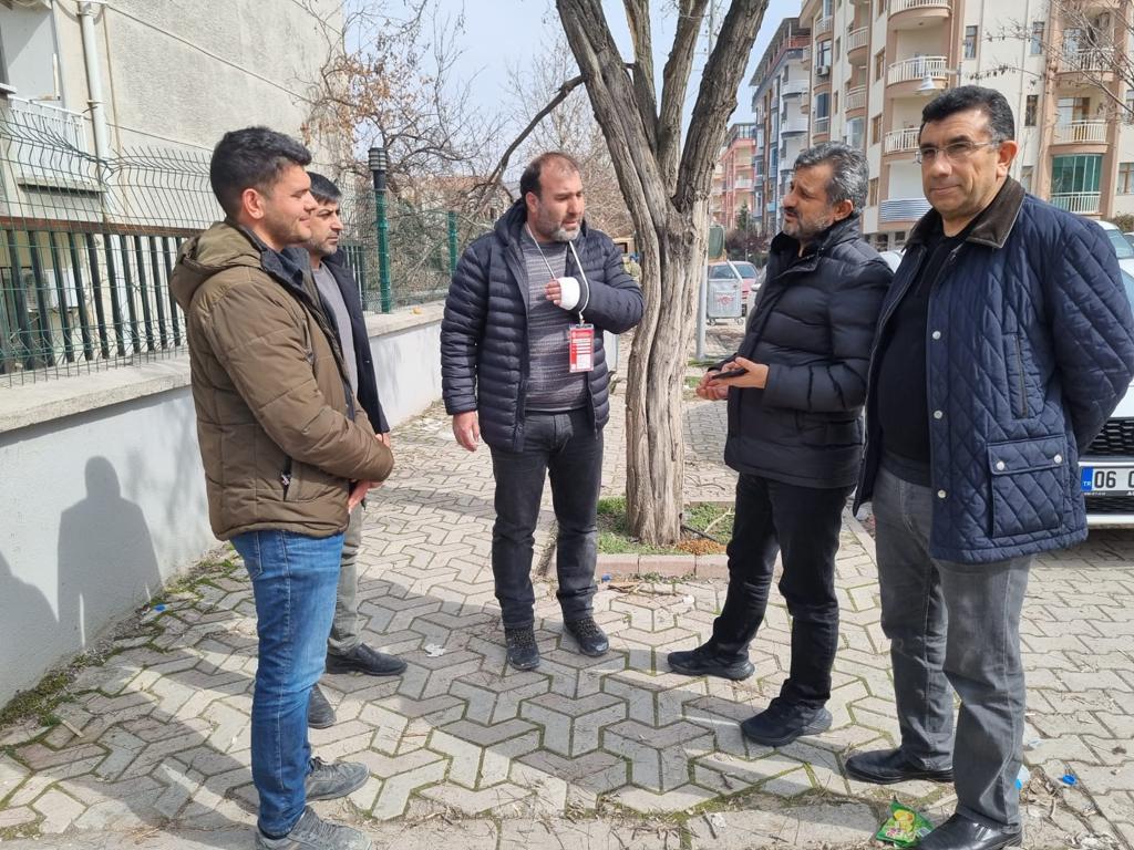 Siirt Üniversitesi Rektörü Deprem Bölgesi Malatya’da Siirt Üniversitesi Rektörü Prof. Dr. Nihat Şındak ve Rektör yardımcısı