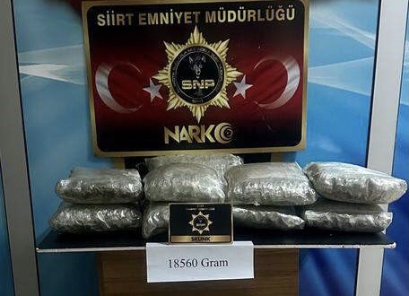 Siirt Emniyeti’nden Uyuşturucu Ticaretine Darbe! Siirt İl Emniyet Müdürlüğü, Narkotik
