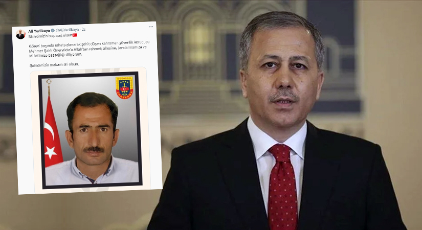 İçişleri Bakanı Yerlikaya’dan, Siirtli Güvenlik Korucusu İçin Baş Sağlığı Mesajı İçişleri Bakanı Ali Yerlikaya, Siirt’in Şirvan ilçesinde görevi başında geçirdiği