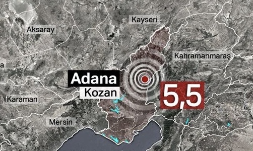 AFAD’dan son dakika deprem açıklaması geldi. Adana’nın Kozan ilçesinde saat 08.44’te