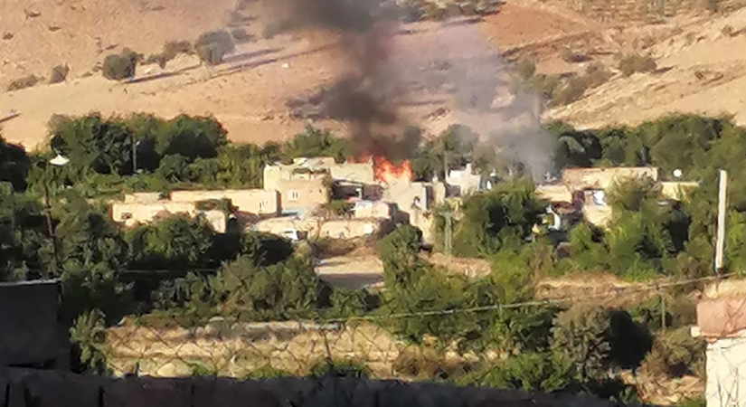 Siirt merkeze bağlı Kavaközü köyünde nedeni bilinmeyen bir sebepten dolayı