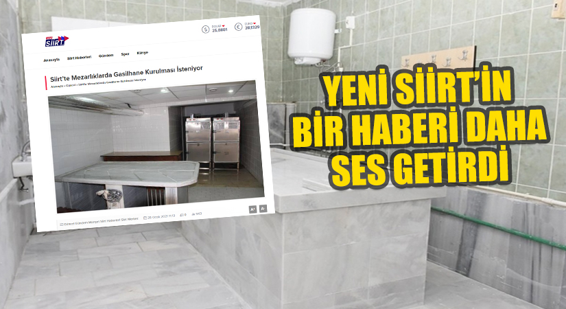 Yeni Siirt’in Haberleri Ses Getirmeye Devam Ediyor! Şeyh Musa Mezarlığında Morg ve Gasilhane Yapılacak
