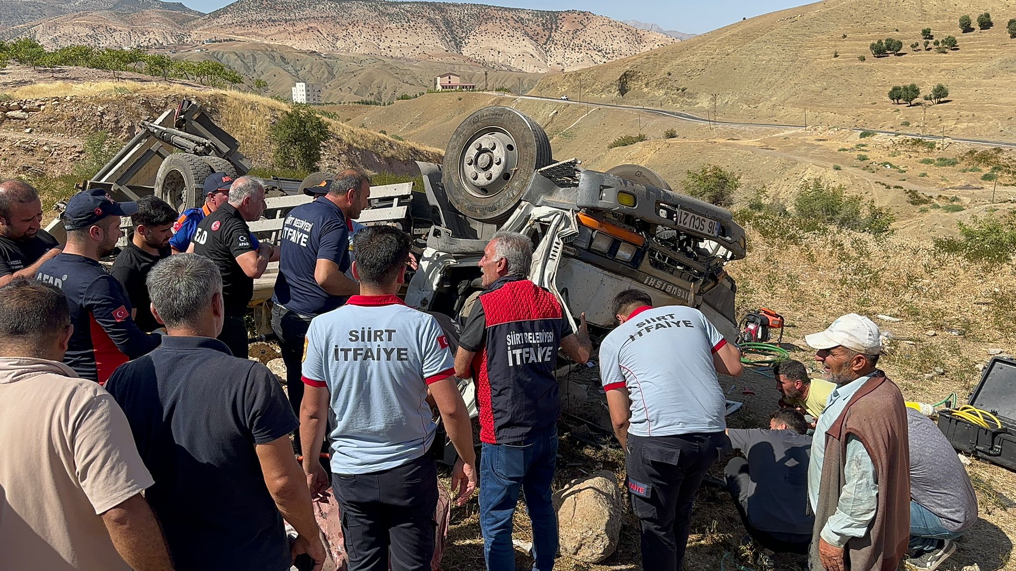 Siirt-Şirvan yolunda meydana gelen