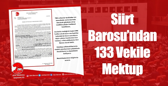 Siirt Baro Başkanlığı meslektaşlarının