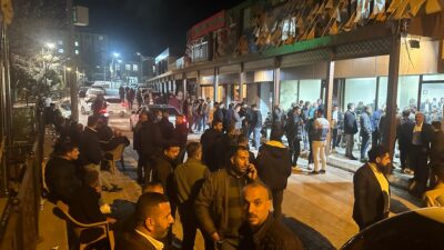 Siirt’in Eruh ilçesinde mevcut başkan Cevher Çiftçi için çoşkulu kutlamalar