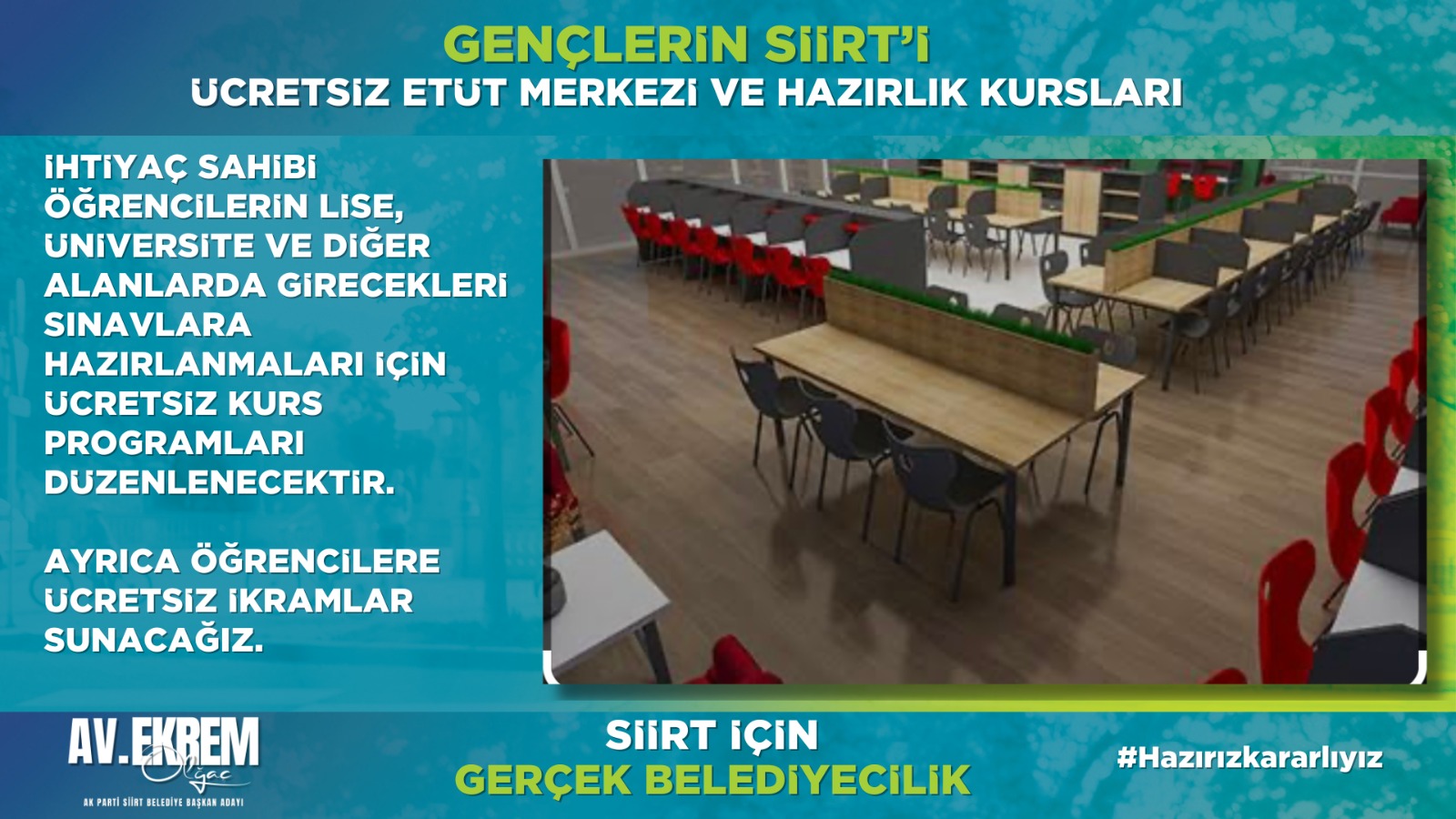 Gençlerin Siirt’i: Ücretsiz Etüt