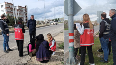 Siirt’in Kurtalan ilçe Sosyal Hizmet Merkezi'nin mobil ekibi, emniyet personeli