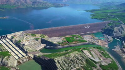 Son dönemde bölgede sağanak yağışlarla birlikte Ilısu-Veysel Eroğlu Barajı'nın yanı