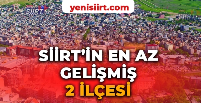 Aralarında Siirt’in 2 İlçesi de Var! Türkiye’nin En Az Gelişmiş İlçeleri Belirlendi!