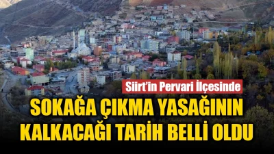 Siirt’in Pervari ilçesinde dün akşam 1 kişinin hayatını kaybetti ve