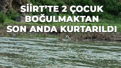 Siirt’te bir kız ve bir erkek çocuk boğulmaktan son anda kurtarıldı Siirt’te boğulma tehlikesi geçiren 2 çocuk son anda kurtarıldı.