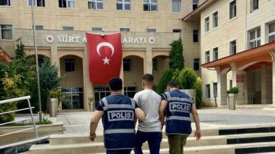 Siirt’te aranan şahıs yakalandı.
