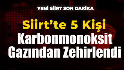 Siirt’in Eruh ilçesinde sobadan sızan karbon monoksit gazından etkilenen beş