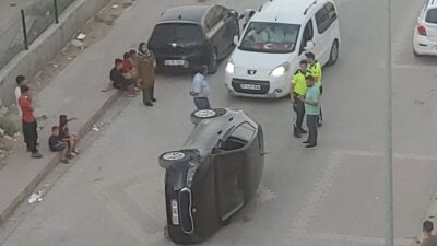 Siirt’te otomobil devrildi Siirt’te kooperatif mahallesinde kaza.