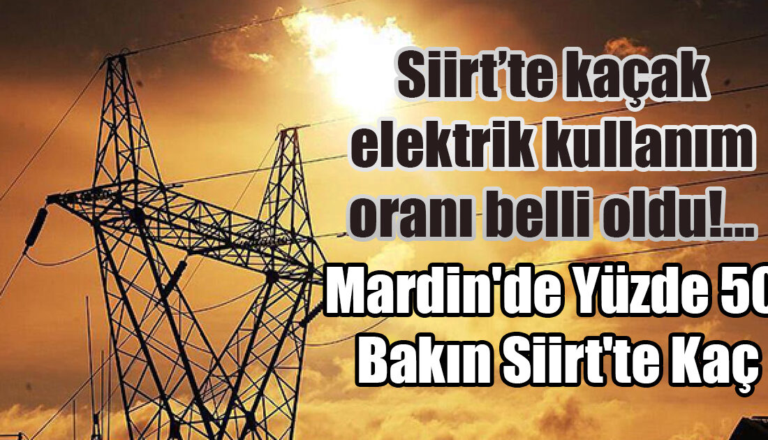 Bölgemizde kaçak elektrik tüketimi