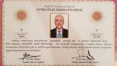 Eski Siirt Valisi Hüseyin Avni Mutlu, 68 yaşında avukat oldu Gezi olayları sırasında İstanbul Valisi olan ve FETÖ'den 20 ay