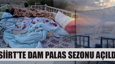 Siirt’te Sıcaklar Yükseldi Dam Palas sezonu açıldı Siirt'te aniden yükselen sıcaklıklarla birlikte, geleneksel "dam palas" sezonu açıldı.