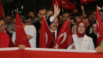 Siirt'te 15 Temmuz Demokrasi ve Milli Birlik Günü etkinliği, mehter