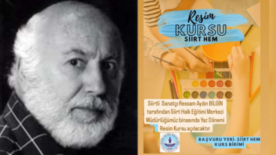Ünlü Ressam Aydın Bilgin Siirt’te Sanat Kursları Açacak! Sanat Hayatında Önemli Adım… Uzun yıllardan beri yaşamını Konya’da sürdüren ve ülke çapında tanınan