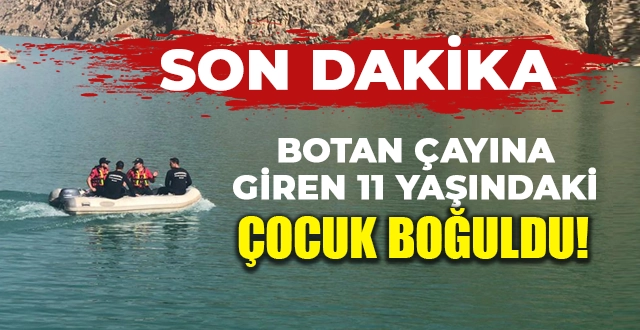 Siirt’te Serinlemek İçin Botan Çayına Giren Çocuk, Boğularak Hayatını Kaybetti