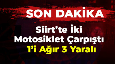 Siirt – Eruh karayolunda meydana gelen trafik kazasında 3 kişi