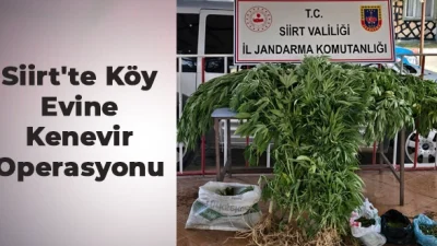 Siirt Valiliği İl Jandarma Komutanlığı KOM Şube Müdürlüğü ekipleri, uyuşturucuyla