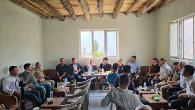 Siirt’in Şirvan ile Pervari ilçeleri arasında yapılan Çetin Barajının yol