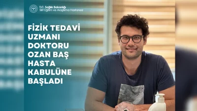 Siirt Eğitim ve Araştırma Hastanesi’nde Fizik Tedavi Uzmanı Hasta Kabulüne Başladı Siirt Eğitim ve Araştırma Hastanesi, hekim kadrosunu güçlendirmeye devam ediyor.