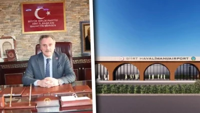 BBP Siirt İl Başkanı Mergen’den Terminal Binası İçin “Sevinç ve Endişe” Açıklaması Tarifeli seferlerin yüksek oranlarda iptal edildiği Siirt Havalimanına yeni terminal