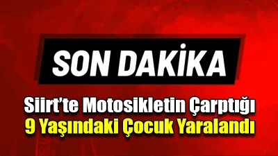 Siirt’te meydana gelen trafik kazasında 9 yaşındaki Zehra yaralandı.